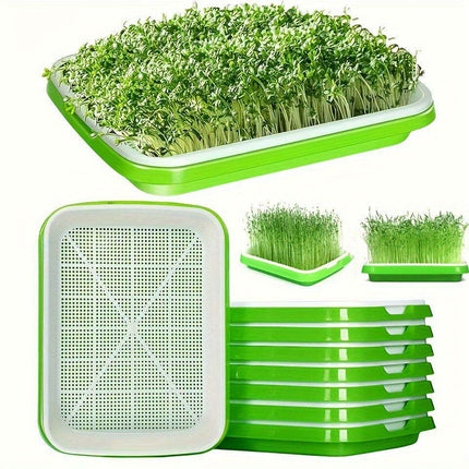 5-Pack Hydroponic Seed Germination Trays for Indoor & Outdoor Plant Growth (Lid-Free)