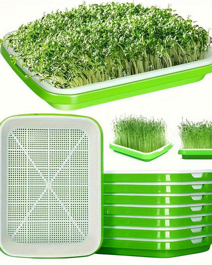 5-Pack Hydroponic Seed Germination Trays for Indoor & Outdoor Plant Growth (Lid-Free)