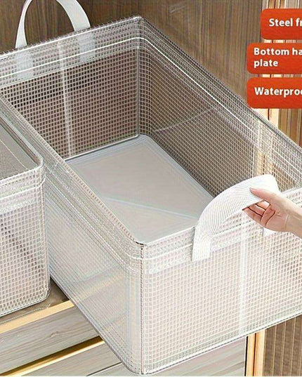 Compact Multi-Tier Clothing Storage Organizer - Washable and Foldable for Pants & Tees