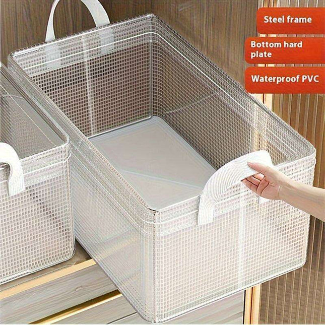 Compact Multi-Tier Clothing Storage Organizer - Washable and Foldable for Pants & Tees