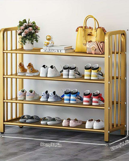 Elegant Metal Shoe Organizer for 12-20 Pairs: A Chic Storage Solution for Every Room