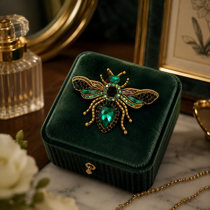 Trendy Rhinestones Bees Brooches for Women Unisex Enamels Insects Pins