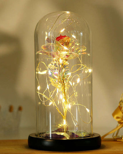 Colorful Gold Foil Flower Color GoldWith Lights Christmas Gift