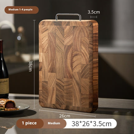 Thickened Solid Wood Double Sided Square Chopping Board For Kitchen
