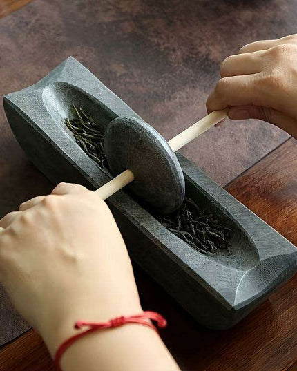 Mini Lapis Lazuli Spice Grinder - Handcrafted Manual Herb & Pepper Crusher for Gourmet Cooking