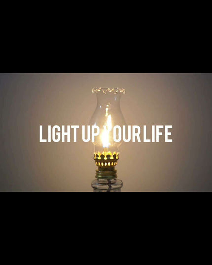 Vintage Adjustable Glass Oil Lamp - Elegant Handheld Lighting for Home, Festivals, and Emergencies