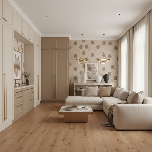 Peekaboo Studio Modern Minimalist Deerskin Wallpaper - Durable & Styli