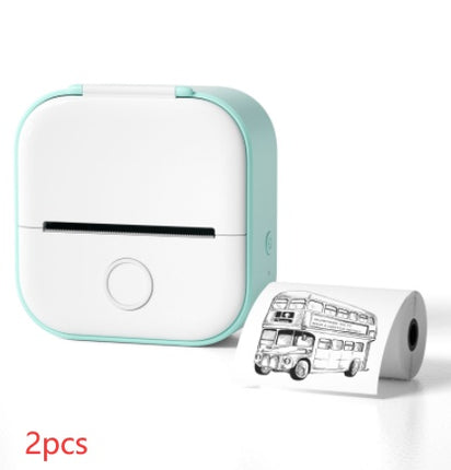 Portable Mini Thermal Label Printer Home Photo Printer Student Wrong Q