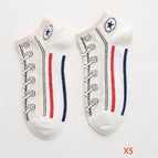 5 Pairs - Khaki