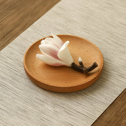 Peekaboo Studio Magnolia Incense Sticks - Handmade Ceramic Flower Desi