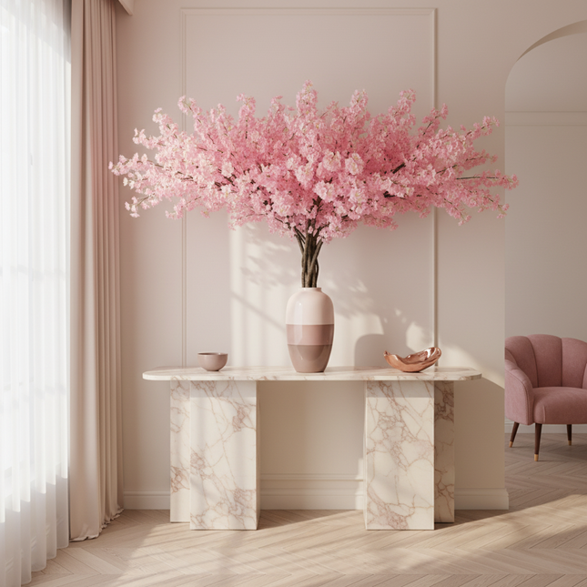 Peekaboo Studio Artificial Cherry Tree - Realistic Faux Plant Decorati