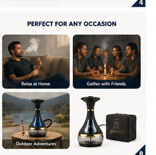 Arabian Electric Hookah — Rechargeable, Fast Heating, Carbon-Free Operation Water Pipes & Bongs new-fast-shipping-arabian-electric-hookah-rechargeable-smoker-fast-heating-carbon-free Home & Kitchen > Kitchen & Dining > Smoking Accessories > Hookahs