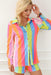 Rainbow Bliss Crinkle Shirt and Shorts Set for Colorful Adventures