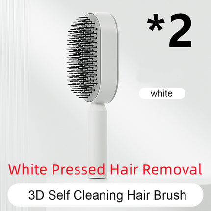Self Cleaning Hair Brush For Women One-key Cleaning Hair Loss Airbag M