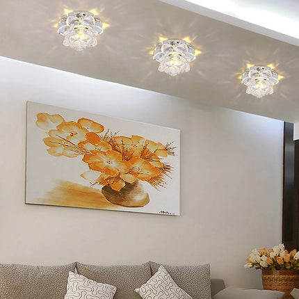 LED Aisle Light Corridor Hallway Lamp Crystal Stainless Steel 3W 5W