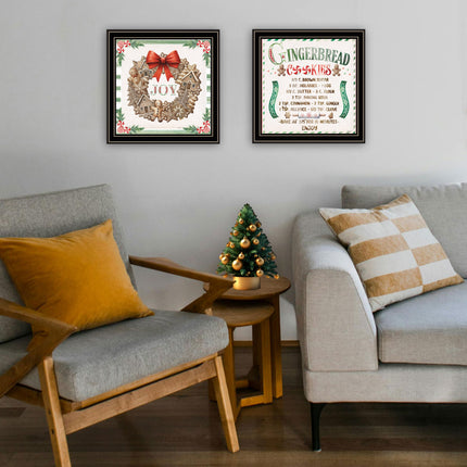 Nicole Decamp 2-Piece Gingerbread Wreath Wall Art Set - Multicolor Pri