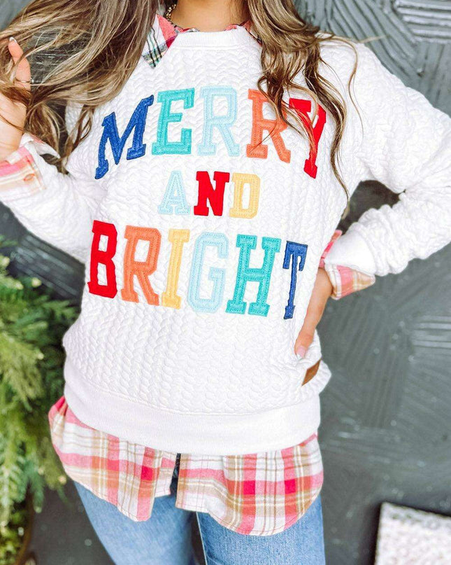 Joyful Spirit Cable Knit Sweater in Classic White