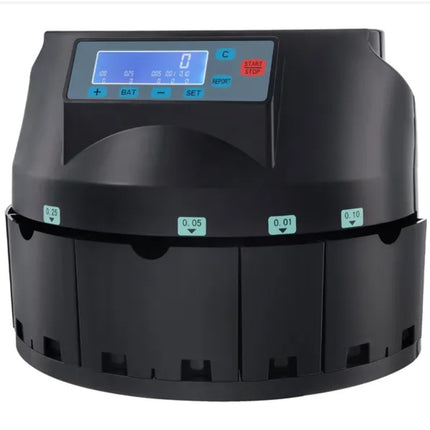 VEVOR Coin Sorter & Counter - 300 Coins/Min, LCD Display, Wrapper