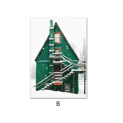 Winter Forest Landscape Mural Art Painting