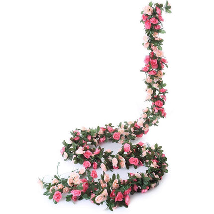 Peekaboo Studio Artificial Rose Flower Vine - Realistic & Durable Desi