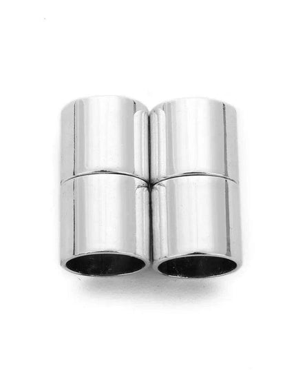 Enhance Your Leather Bracelet Style with Luxury Magnetic Clasp Set