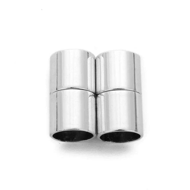 Enhance Your Leather Bracelet Style with Luxury Magnetic Clasp Set