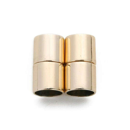 Enhance Your Leather Bracelet Style with Luxury Magnetic Clasp Set