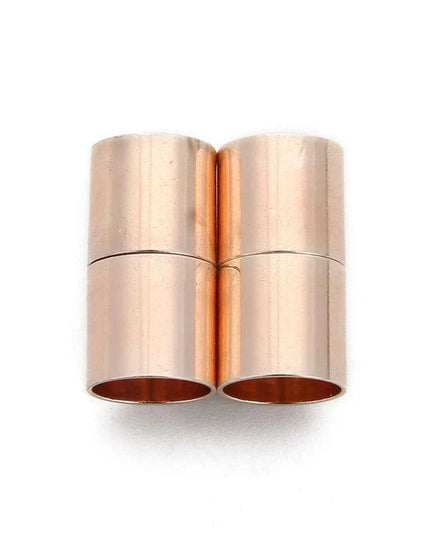 Enhance Your Leather Bracelet Style with Luxury Magnetic Clasp Set