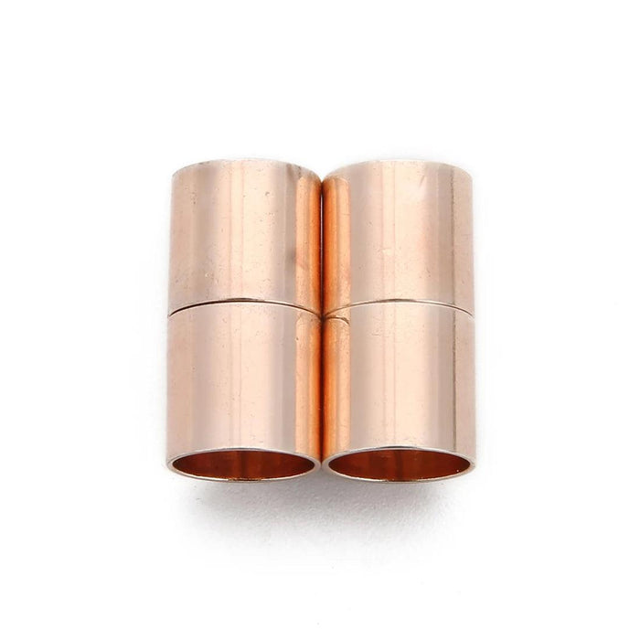 Enhance Your Leather Bracelet Style with Luxury Magnetic Clasp Set
