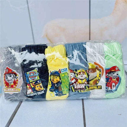 6-Pack Kids Cotton Underwear with Favorite Cartoon Characters - Spiderman, Mickey Mouse, Elsa, and Cars Designs - Très Elite