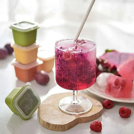 6-Pack Versatile Silicone Ice Cube Trays for Stylish Drink Chilling - Très Elite