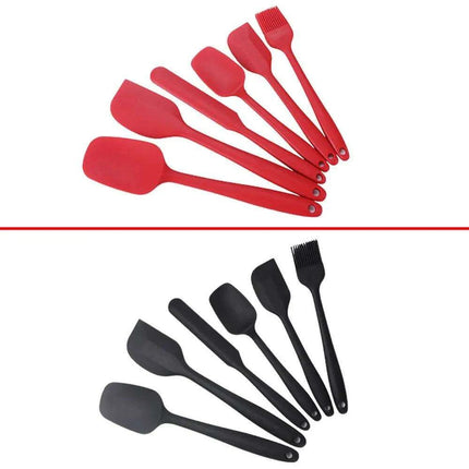 6-Piece Premium Silicone Spatula Set - Essential Kitchen Tools for Cooking, Baking, and Mixing - Très Elite