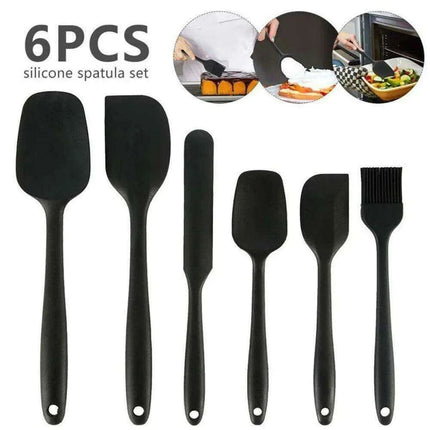 6-Piece Premium Silicone Spatula Set - Essential Kitchen Tools for Cooking, Baking, and Mixing - Très Elite