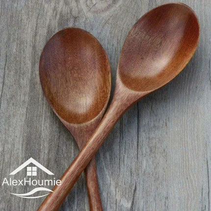 6-Piece Sustainable Bamboo Kitchen Utensil Set with Tree Paint Finish - Très Elite