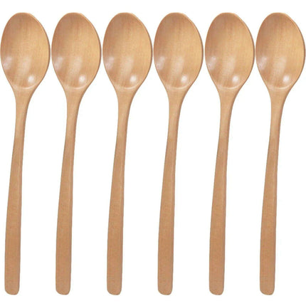 6-Piece Sustainable Bamboo Kitchen Utensil Set with Tree Paint Finish - Très Elite
