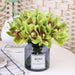6-Piece Real Touch Artificial Butterfly Orchid Flower Bunch - Set of 6