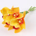 6 Artificial Butterfly Orchid Flowers Bundle with Realistic Touch