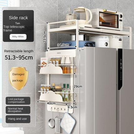 AliKopy Magnetic Refrigerator Top Storage Rack - Space-Saving Organize