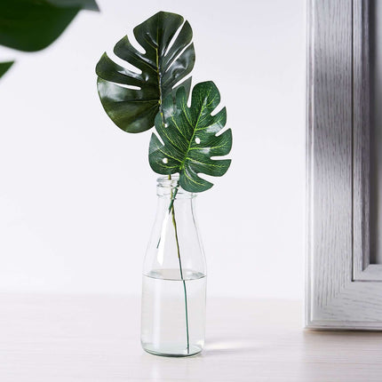 AliKopy 6 Stems Assorted Green Monstera Leaf Plants - Realistic & Dura