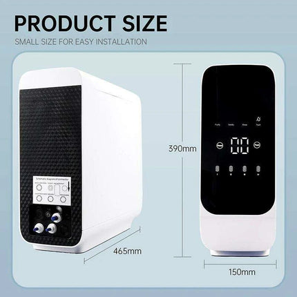 600 GPD High-Performance Alkaline Reverse Osmosis Water Filter System - Space-Saving and Eco-Friendly Design - Très Elite