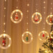 Santa Claus LED Curtain Light Set for a Cozy Christmas Vibe