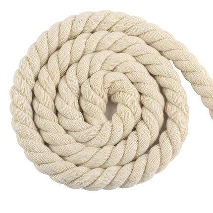 Peekaboo Studio Coarse Beige Cotton Rope, 3-Strand, 20mm Thickness
