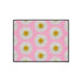 Chic Pink Daisy Personalized Area Rug with Non-Slip Backing - Luxurious Design