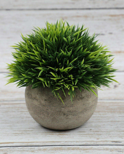 Serene Green Faux Bonsai Plant for Elegant Desk Decoration
