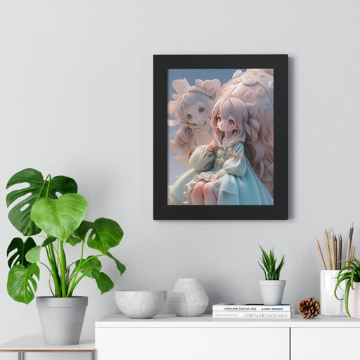 Kireiina Fantasy 3D Anime Girls Framed Vertical Poster