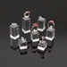7-Piece Acrylic Ring Display Stand Set with Varying Heights for Jewelry Showcase and Photography