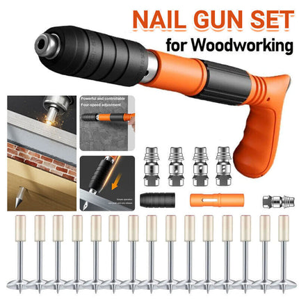 Peekaboo Studio Woodworking Air Nailer - Manual, 4 Gears Power Gun