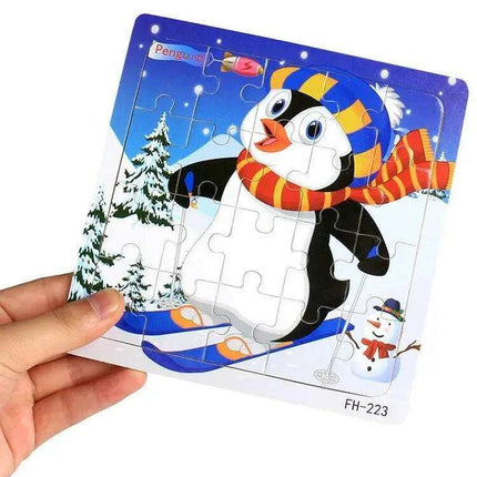 Montessori Interactive 3D Wooden Puzzle - Engaging Learning Toy for Young Adventurers