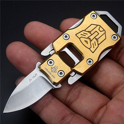 Compact Stainless Steel Folding Carry Knife Self Defence 3.3 Cm Blade