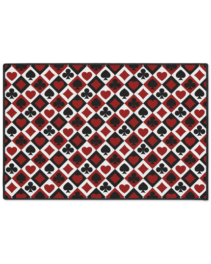 Customizable Elegant Black Border Non-Slip Polyester Area Rug